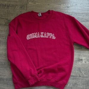 Sigma Kappa Gildan Red Crewneck Sweater